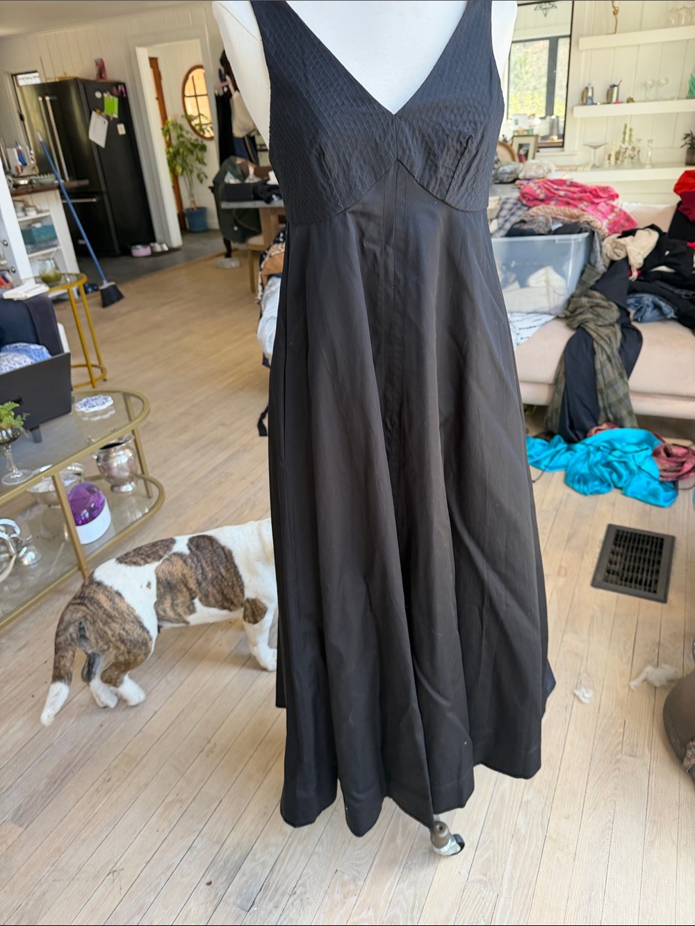 La Ligne Black V-Neck Maxi Dress NWT - Picture 5 of 5